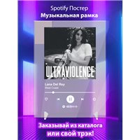 Портреты картины репродукции на заказ - Lana Del Rey - West Coast - постер Spotify