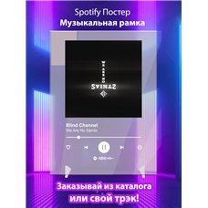 Картина на холсте по фото Модульные картины Печать портретов на холсте Blind Channel- We Are No Saints - постер Spotify