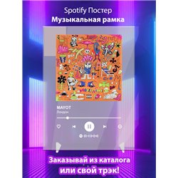 MAYOT - Лондон - постер Spotify - Модульная картины, Репродукции, Декоративные панно, Декор стен