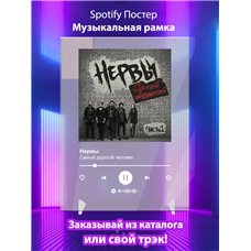 Картина на холсте по фото Модульные картины Печать портретов на холсте Нервы - Самый дорогой человек - постер Spotify