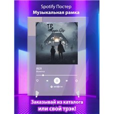 Картина на холсте по фото Модульные картины Печать портретов на холсте ЛСП - Монетка - постер Spotify