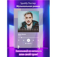 Картина на холсте по фото Модульные картины Печать портретов на холсте Дима Билан - Океан - постер Spotify