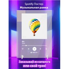Картина на холсте по фото Модульные картины Печать портретов на холсте Bts - Dope - постер Spotify