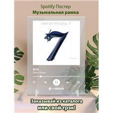 Картина на холсте по фото Модульные картины Печать портретов на холсте BTS - Black Swan - постер Spotify