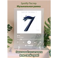 Портреты картины репродукции на заказ - BTS - Black Swan - постер Spotify
