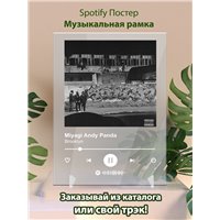 Портреты картины репродукции на заказ - Miyagi Andy Panda - Brooklyn - постер Spotify