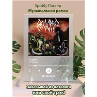 Портреты картины репродукции на заказ - Паша FLESH - INTERNAL - постер Spotify