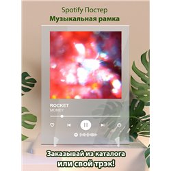 ROCKET - MONEY - постер Spotify - Модульная картины, Репродукции, Декоративные панно, Декор стен