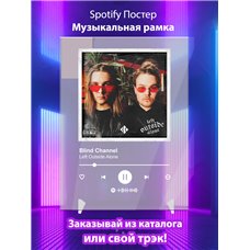 Картина на холсте по фото Модульные картины Печать портретов на холсте Blind Channel- Left Outside Alone - постер Spotify