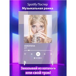 DOROFEEVA - gorit - постер Spotify - Модульная картины, Репродукции, Декоративные панно, Декор стен