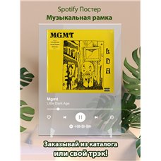 Картина на холсте по фото Модульные картины Печать портретов на холсте Mgmt - Little Dark Age - постер Spotify