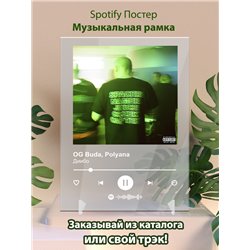 OG Buda, Polyana - Диибо - постер Spotify - Модульная картины, Репродукции, Декоративные панно, Декор стен