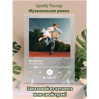 Портреты картины репродукции на заказ - Монеточка - Падать в грязь - постер Spotify
