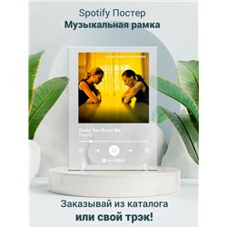 Placebo - Every You Every Me - постер Spotify - Модульная картины, Репродукции, Декоративные панно, Декор стен