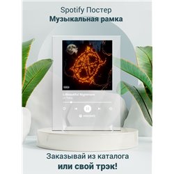 Lil Tracy - Beautiful Nightmare - постер Spotify - Модульная картины, Репродукции, Декоративные панно, Декор стен