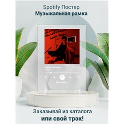 Payton - Hard to breathe - постер Spotify - Модульная картины, Репродукции, Декоративные панно, Декор стен