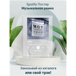 Мот - Капкан - постер Spotify - Модульная картины, Репродукции, Декоративные панно, Декор стен