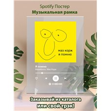 Картина на холсте по фото Модульные картины Печать портретов на холсте Mazellovvv Маз Корж - Я помню - постер Spotify
