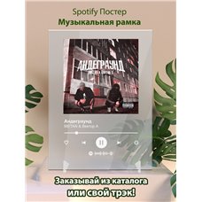 Картина на холсте по фото Модульные картины Печать портретов на холсте METAN Вектор А - Андеграунд - постер Spotify