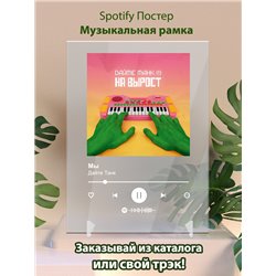 Дайте Танк - Мы - постер Spotify - Модульная картины, Репродукции, Декоративные панно, Декор стен
