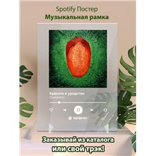 Картина на холсте по фото Модульные картины Печать портретов на холсте Oxxximiron - Красота и уродство - постер Spotify
