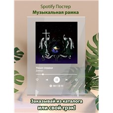 Картина на холсте по фото Модульные картины Печать портретов на холсте Джизус - Наши сердца - постер Spotify