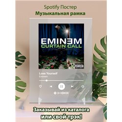 Eminem - Lose Yourself - постер Spotify - Модульная картины, Репродукции, Декоративные панно, Декор стен