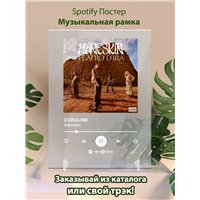 Портреты картины репродукции на заказ - Måneskin - CORALINE - постер Spotify