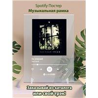 Портреты картины репродукции на заказ - Честный - За спиной - постер Spotify