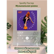 Картина на холсте по фото Модульные картины Печать портретов на холсте Клава Кока - ЛА ЛА ЛА - постер Spotify