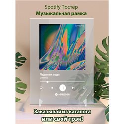 Valenta - Ледяная вода - постер Spotify - Модульная картины, Репродукции, Декоративные панно, Декор стен