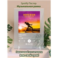 Портреты картины репродукции на заказ - Queen - Killer queen - постер Spotify