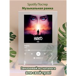 NЮ - Никто - постер Spotify - Модульная картины, Репродукции, Декоративные панно, Декор стен
