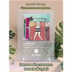 Пошлая Молли - ХаннаМонтана - постер Spotify - Модульная картины, Репродукции, Декоративные панно, Декор стен