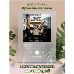 Макс Корж - Мой друг - постер Spotify - Модульная картины, Репродукции, Декоративные панно, Декор стен