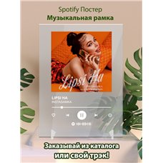 Картина на холсте по фото Модульные картины Печать портретов на холсте INSTASAMKA - LIPSI HA - постер Spotify