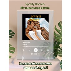 Картина на холсте по фото Модульные картины Печать портретов на холсте Буерак - Неважно - постер Spotify