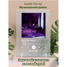 Картина на холсте по фото Модульные картины Печать портретов на холсте LOVV66 - Мне станет хорошо - постер Spotify