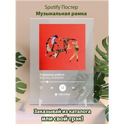 Basic boy, GODDEEM - Странные ребята - постер Spotify - Модульная картины, Репродукции, Декоративные панно, Декор стен