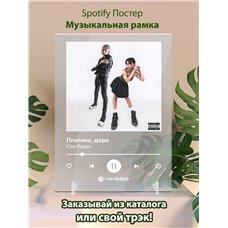 Картина на холсте по фото Модульные картины Печать портретов на холсте Платина, дора - Сан Ларан - постер Spotify