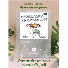 Картина на холсте по фото Модульные картины Печать портретов на холсте алёна швец - Дождь - постер Spotify