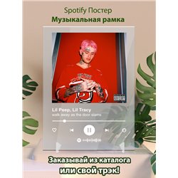 Lil Peep, Lil Tracy - walk away as the door slams - постер Spotify - Модульная картины, Репродукции, Декоративные панно, Декор стен