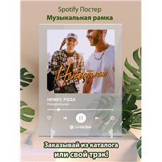 Картина на холсте по фото Модульные картины Печать портретов на холсте HENSY, PIZZA - Неидеальная - постер Spotify