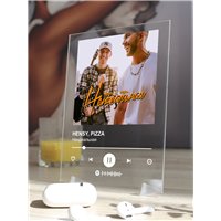 Портреты картины репродукции на заказ - HENSY, PIZZA - Неидеальная - постер Spotify