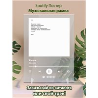 Портреты картины репродукции на заказ - Хаски - Заново - постер Spotify