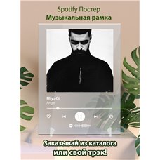 Картина на холсте по фото Модульные картины Печать портретов на холсте MiyaGi - Angel - постер Spotify
