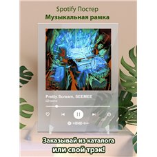 Картина на холсте по фото Модульные картины Печать портретов на холсте Pretty Scream, SEEMEE - Штанги - постер Spotify