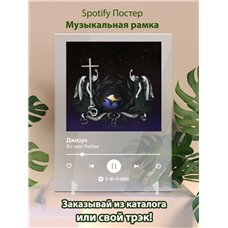 Картина на холсте по фото Модульные картины Печать портретов на холсте Джизус - Во имя Любви - постер Spotify
