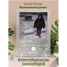 Картина на холсте по фото Модульные картины Печать портретов на холсте Crystal Castles - Celestica - постер Spotify