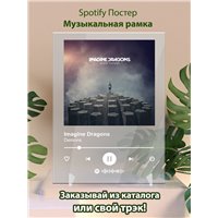 Портреты картины репродукции на заказ - Imagine Dragons - Demons - постер Spotify